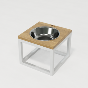 Миска на подставке для больших собак Hollky Base Solo XL (1 × 1,8 л) Solo XL-262620-WHNT