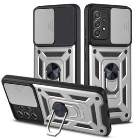 Чохол Ummi Camshield Serge Ring для Samsung Galaxy A72 4G / A72 5G Срібний