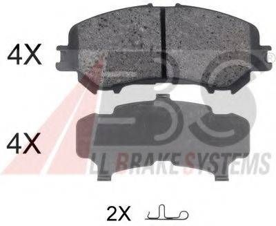 Колодка гальм. диск. NISSAN QASHQAI, RENAULT KADJAR передн. (вир-во ABS) A.B.S. 35045 на NISSAN QASHQAI (J11, J11_)