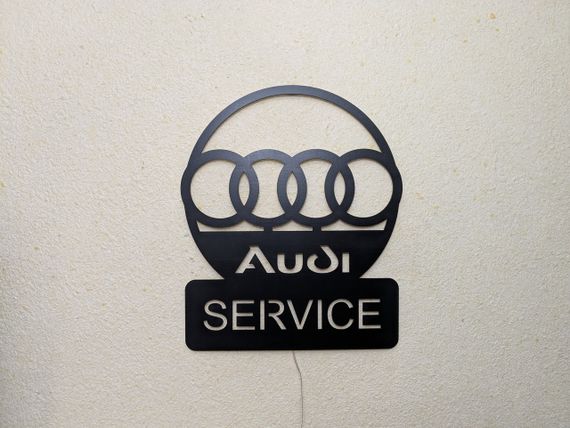 Панно декоративна картина на стіну Audi SERVICE 490х600 acr-p000146