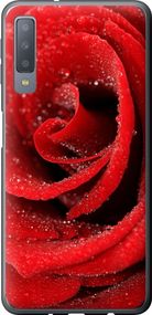 Чехол на Samsung Galaxy A7 (2018) A750F Красная роза "529u-1582-17620"