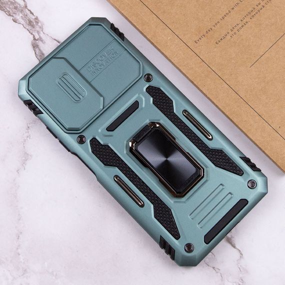 Ударопрочный чехол Camshield Army Ring для Xiaomi Redmi 9A Зеленый / Light Green | Зображення 4