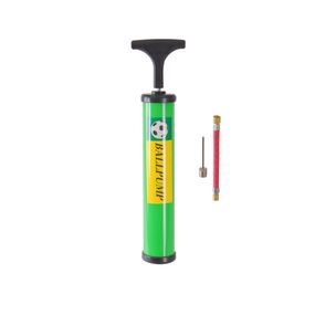 Ручной насос для мячей N41504(Green) 25 см, игла для накачки и гибкий шланг
