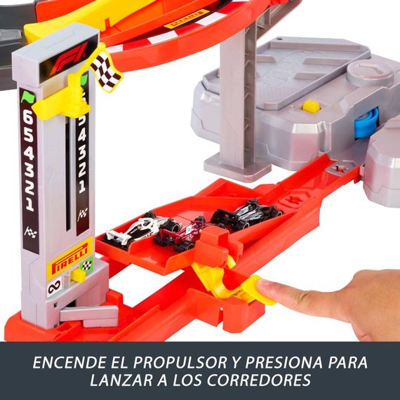 Трек Hot Wheels Формула 1 Швидкісний спуск з 3 машинками Racing Formula 1 Downhill Circuit Track | Зображення 3