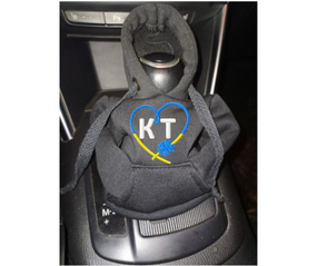 Чехол кофта Худи аксессуар на КПП Car Hoodie КТ ивано-франковская черный подарок автомобилисту 10070