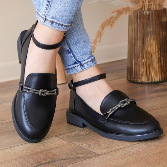 Туфли женские Fashion Geron 3164 36 размер 23,5 см Черный | Зображення 3