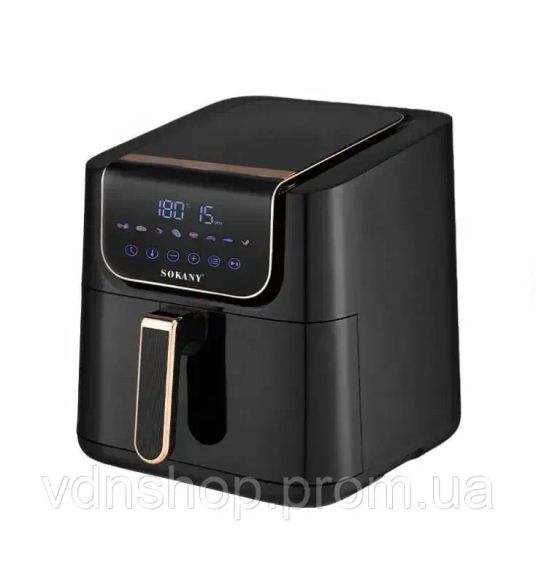 Аэрофритюрница 7л, 1800Вт, Sokany SK-10032 / Сенсорная мультипечь / Домашний аэрогриль