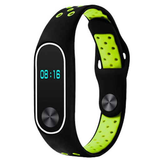Силіконовий ремінець Primo Perfor Sport для Xiaomi Mi Band 2 - Black&Green