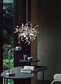 Люстра підвісна на 3 лампочки 27345 Хром 50-200х50х50 см.