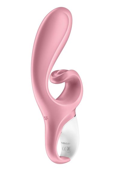 Смарт вібратор-кролик Satisfyer Hug Me Pink, 2 мотори, діаметр 4,2см, широка кліторальна частина | Зображення 2