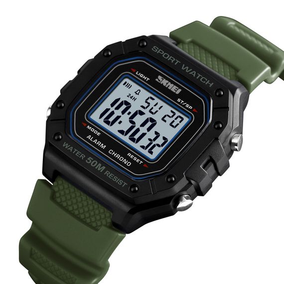 Чоловічий годинник Skmei 1496AG Army Green | Зображення 1