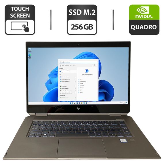 Мобильная рабочая станция трансформер HP ZBook Studio x360 G5 / 15.6" (3840x2160) IPS Touch / Intel Core i9-8950HK (6 (12) ядра по 2.9 - 4.8 GHz) / 16 GB DDR4 / 256 GB SSD M.2 / nVidia Quadro P2000, 4 GB GDDR5, 128-bit / WebCam б/у