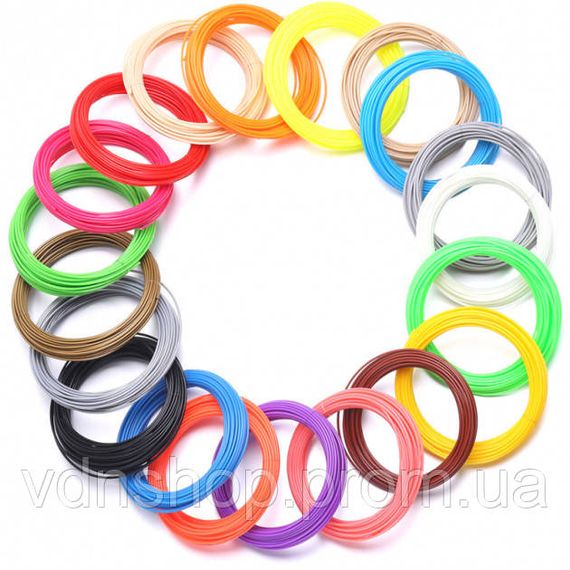 Пластик до 3D ручки. Еко 3D-пластик PLA. Набір з 20 кольорів. (200 метрів) CW-72 | Зображення 4