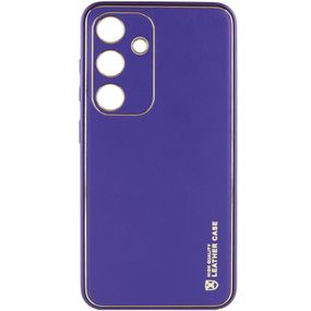 Кожаный чехол Xshield для Samsung Galaxy S23 FE Фиолетовый / Ultra Violet