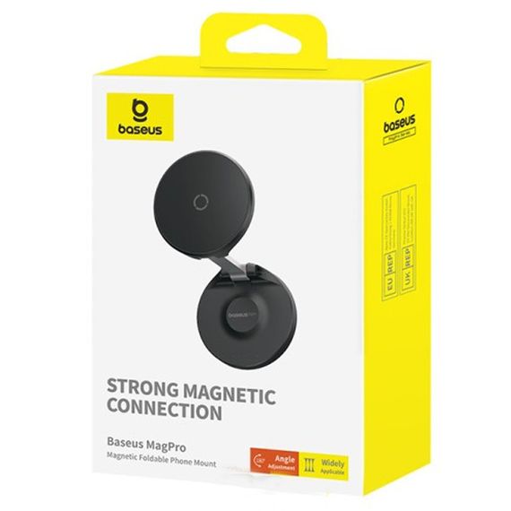 Держатель для телефона Baseus MagPro Magnetic Foldable Phone Mount (B10564101) Cluster Black | Зображення 4