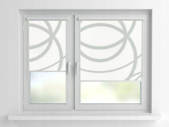 Рулонная штора Rolets Геометрия 2-52821-975 97.5x170 см закрытого типа Белая