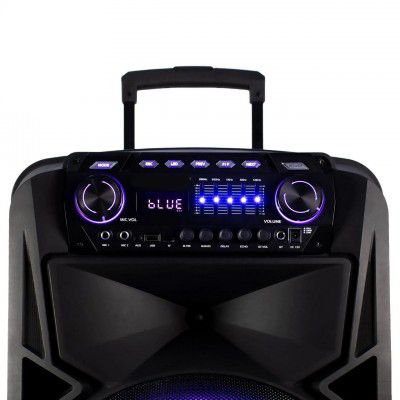 Портативная колонка XPRO SK-015 чемодан 250Вт, USB, SD, FM радио, Bluetooth, 2 микрофона, ДУ (41185-SK-015) | Зображення 3