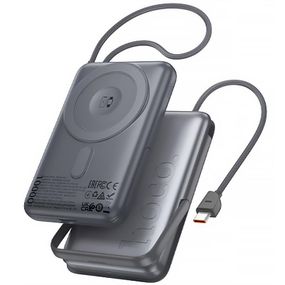 Портативний ЗП Power Bank Hoco Q43 Clever dual PD20W з БЗП Type-C 10000 mAh Metal gray