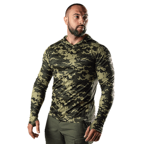 Лонгслів Chiton Air Hood Pixel Green (8063), XXL