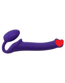 Безремневой страпон Strap-On-Me Violet M, полностью регулируемый, диаметр 3,3см Sex Aura