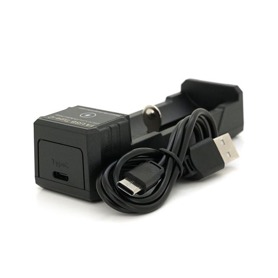 Зарядка Yonii 18650/26650/21700/18340.4.2V/1000mAh, питание от USB/Type-C, Q 300 | Зображення 1