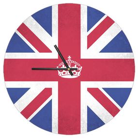 Часы настенные круглые Флаг Великобритании 36 см (CHR_P_15M035)