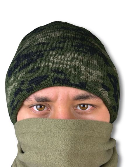 Шапка ЗСУ піксель з флісом