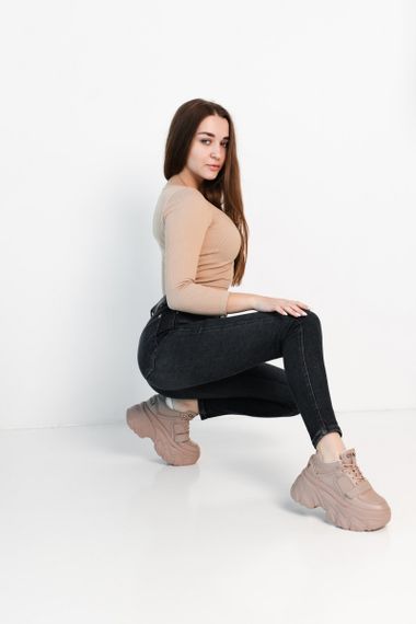 Кроссовки женские Fashion Viola 3913 36 размер 225 см Бежевый | Зображення 7