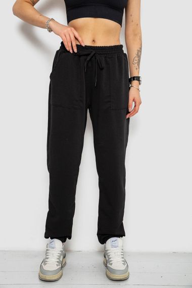 Спортивні штани жіночі, колір чорний, 238R347