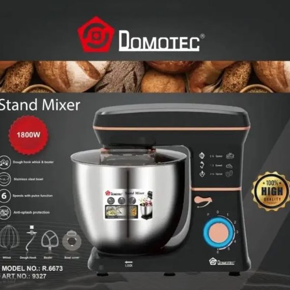 Настольный миксер-тестомес планетарный Domotec R 6673 12 л, Планетарный комбайн Стационарный для дома | Зображення 3