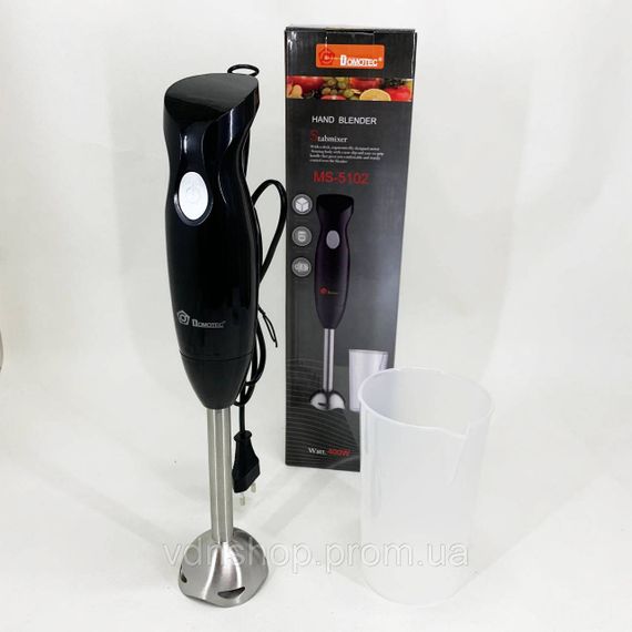 Блендер побутовий електричний DOMOTEC, Занурювальний блендер з ручним керуванням класичний NM-87 | Зображення 5