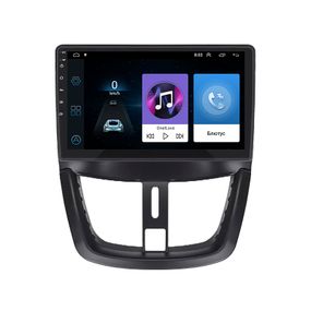 Штатна магнітола Lesko для Peugeot 207 I Рестайлинг 2009-2015 екран 9" 1/16Gb/ Wi-Fi GPS Пежо Андроид