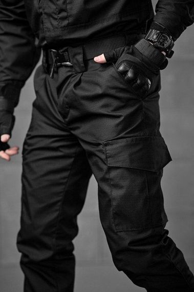 Тактические штаны рипстоп pyramid полиция черный ВТ5058 | Зображення 2