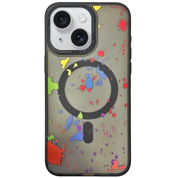 Чехол TPU+PC Flush with Magnetic Fit для Apple iPhone 15 (6.1") Titanium black