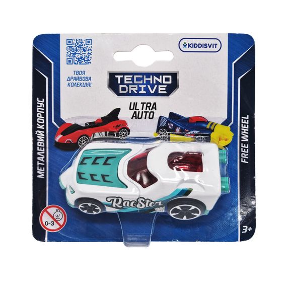 Ігрова міні-машинка Ultra Auto TechnoDrive 250321W-8 металевий корпус