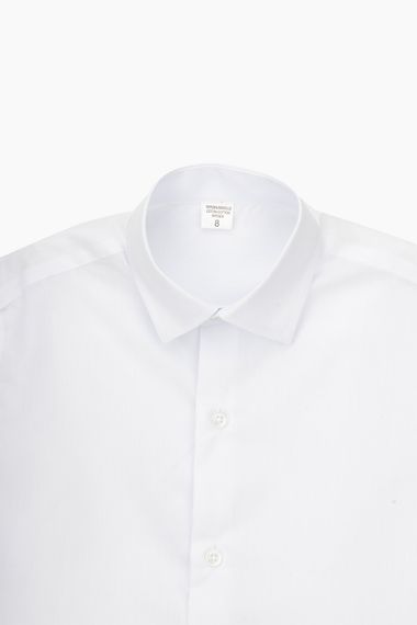 Сорочка однотонна для хлопчика Pitiki 1225 128 см Білий (2000989799962D)(SC) shop (2000989799962) | Зображення 7