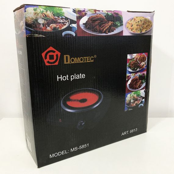 Електроплита настільна DOMOTEC MS-5851 900 Вт, Кухонна плита електро для кухні на 1 конфорку | Зображення 4