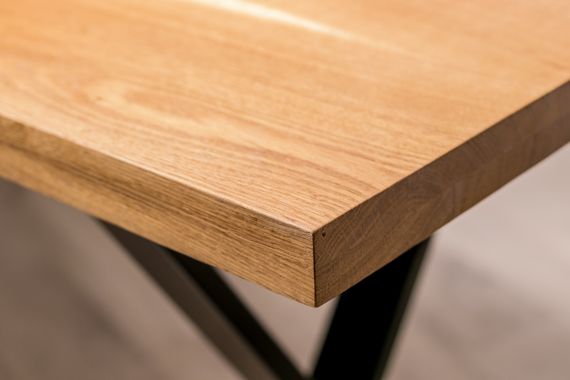 Лакований стіл EcoWalnut із прямокутними краями M (дуб) | Зображення 4