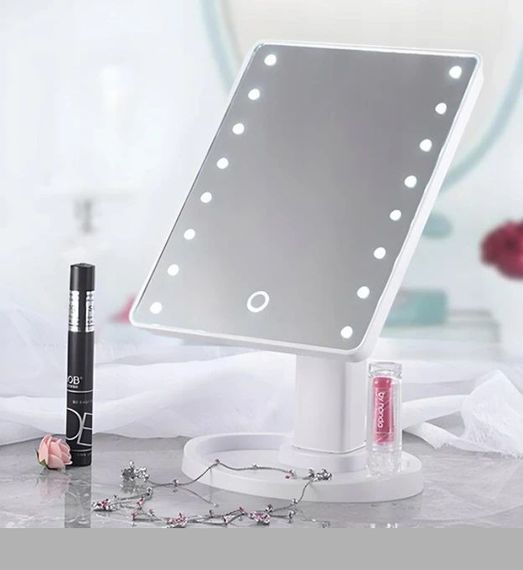 Настільне дзеркало з підсвічуванням 16LED XPRO Mirror для макіяжу (46644-16 LED MIRROR_163)