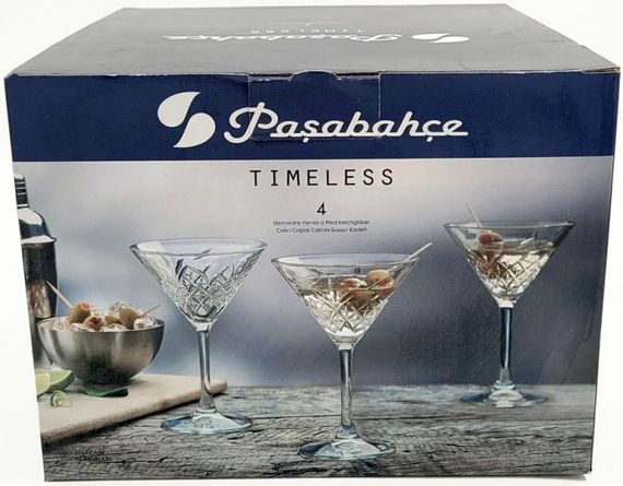 Набір 4 фужери Pasabahce Timeless для мартіні 230мл, коктейльні келихи | Зображення 4