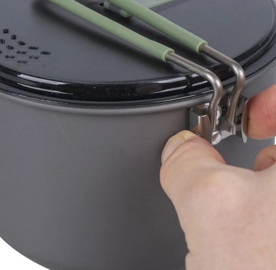 Каструля Bo-Camp Explorer Hard Anodized 1L Grey/Green (2200236) (DAS302115) | Зображення 5