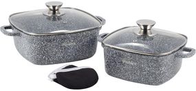 Квадратні каструлі 2.3л 4.4л з прихватками 2 шт