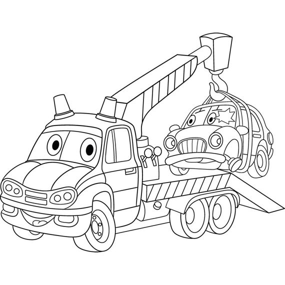 Роспись по холсту "Эвакуатор" Art Craft 15067-AC 25х30 см | Зображення 1