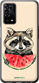 Чохол на Oppo A55 Єнотик з кавуном "4605u-2273-2448"