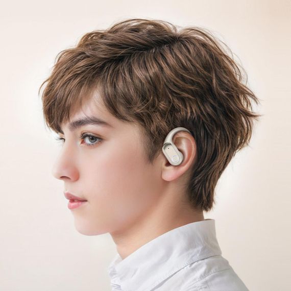 Бездротові навушники BOROFONE FQ6 Dream sound true wireless BT headset Milky White | Зображення 5