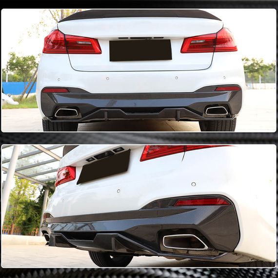 Дифузор заднього бампера V2 (для M-Sport 2017-2020, Карбон) для BMW 5 серія G30/31 рр | Зображення 4