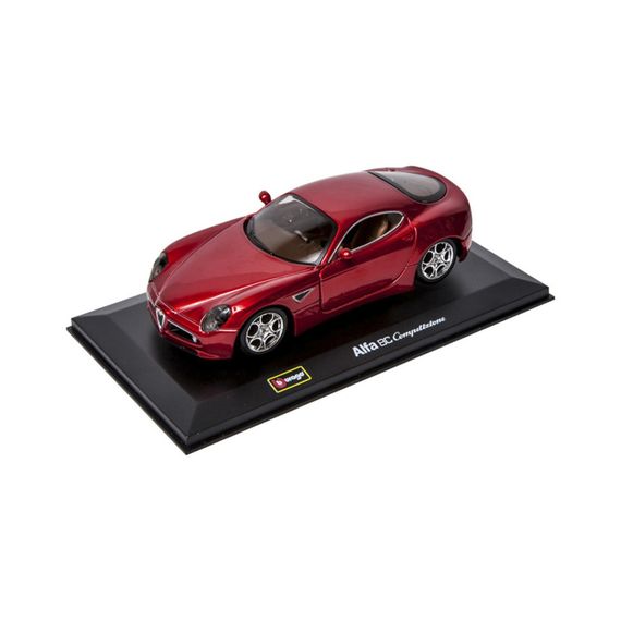 Детская автомодель ALFA 8C COMPETIZIONE Bburago 18-43004 красный металлик, 1:32 | Зображення 1