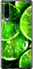 Чохол на Huawei P30 Зелені часточки лимона "852u-1622-2448"