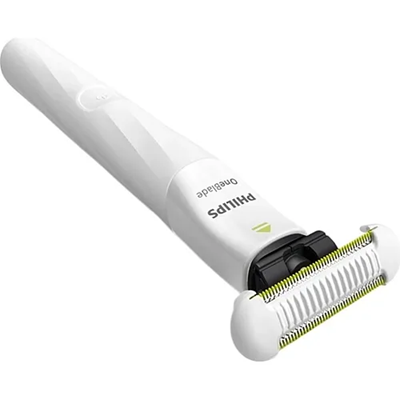 Электростанок Philips OneBlade Intimate QP1924/20 для интимных зон SkinProtect IPX7 аккумуляторный триммер-шейвер Белый | Зображення 2