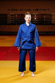 Синє кімоно для дівчат/жінок, дзюдо, TM BUDOGI серія ADVANCED, зріст 170 см, щільність 500 гр/м.кв.